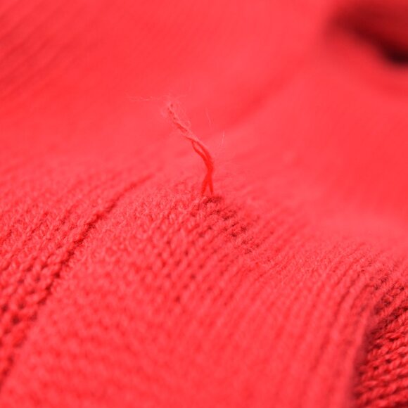 VTG Egyptian Cotton Pullover Sweater Men Large V Neck Red USA Made Golf Preppy - Picture 7 of 11